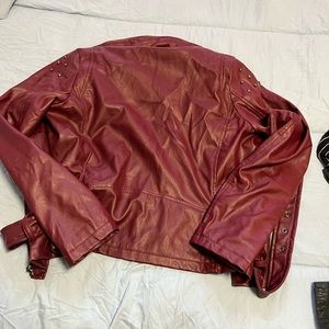 Pleather biker jacket
